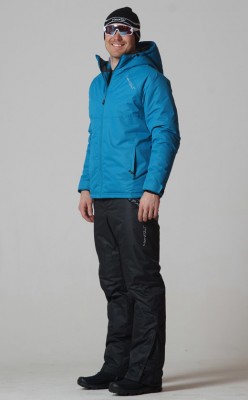 Детский утеплённый прогулочный лыжный костюм Nordski Motion Marine/Black