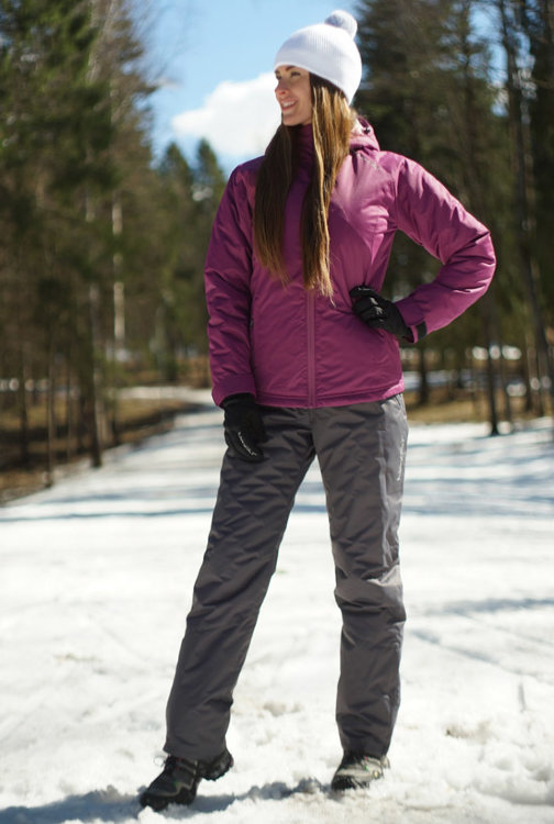 Женский утеплённый прогулочный лыжный костюм Nordski Motion Iris/Grey