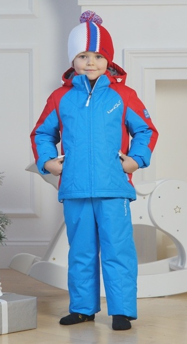 Детский тёплый прогулочный лыжный костюм Nordski National blue