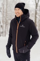 Утеплённая прогулочная мужская лыжная куртка Nordski Pulse Black