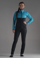 Женский лыжный разминочный костюм Nordski Premium breeze-black