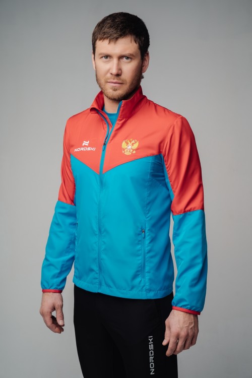 Мужская куртка для бега Nordski Sport red-blue