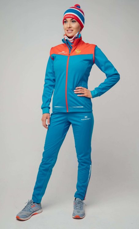 Женский лыжный разминочный костюм Nordski Pro Rus