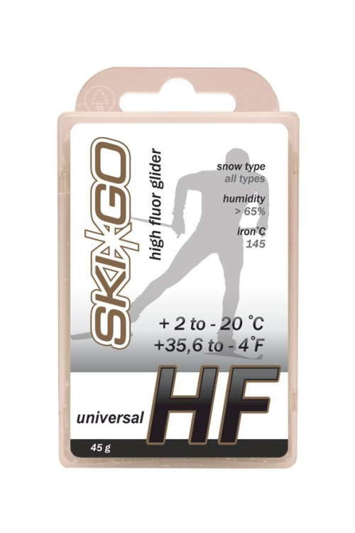 Парафин SKIGO HF Universal, (+2-20 C), White 45 g