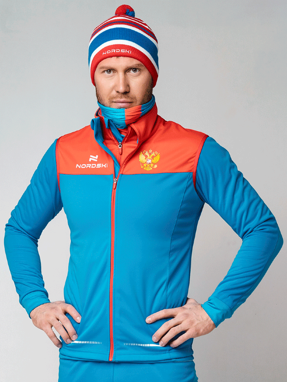 Элитная мужская лыжная куртка Nordski Pro Rus