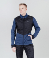 Куртка для лыж и бега зимой Nordski Hybrid Pro blue-black