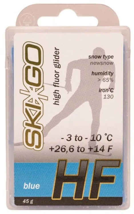 Парафин SKIGO HF, (-3-10 C), Blue 45 g