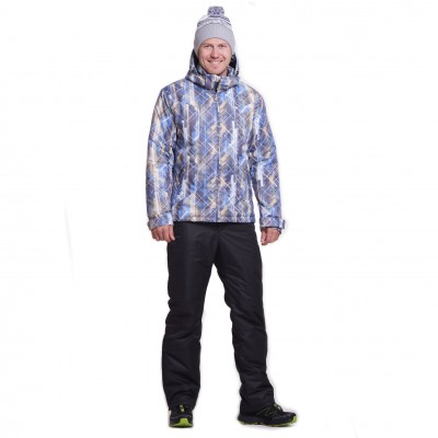 Утеплённый прогулочный лыжный костюм Nordski City Blue-Yellow-Black мужской