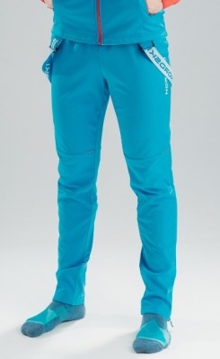 Детские лыжные разминочные брюки NordSki Premium blue