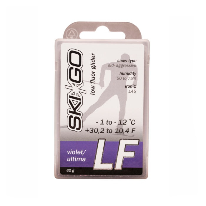 Парафин SKIGO LF, (-1-12 C), Violet 60 g (старый снег) низкофтористый