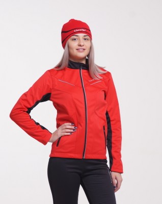 Лыжная куртка Nordski Premium 2018 red-black женская