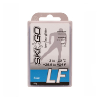 Парафин SKIGO LF, (-3-10 C), Blue 60 g (новый снег) низкофтористый