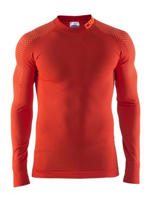 Термобелье рубашка Craft Warm Intensity мужская оранжевая