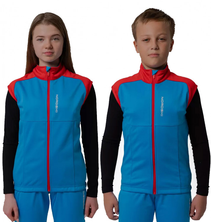 Детский лыжный жилет Nordski Jr Premium blue-red