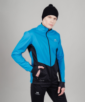Лыжная разминочная куртка Nordski Pro Light blue/black