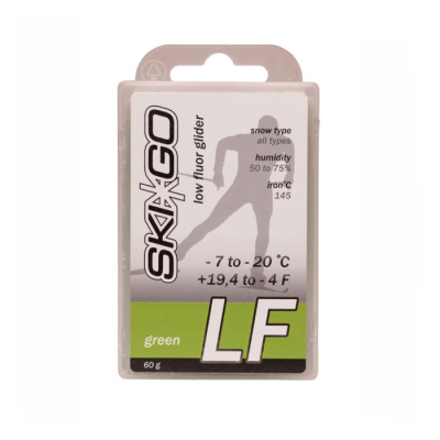 Парафин SKIGO LF, (-7-20 C), Green 60 g низкофтористый