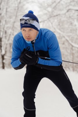 Мужской лыжный костюм Nordski Active blue-black 2020
