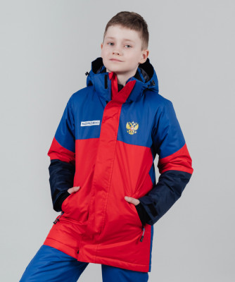 Детская утепленная куртка Nordski Jr.Casual True Blue/Red