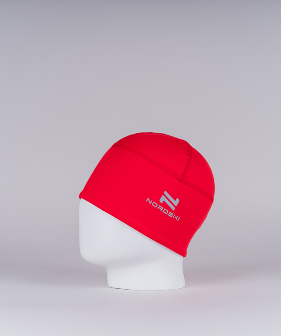 Лыжная тренировочная шапка Nordski Warm red