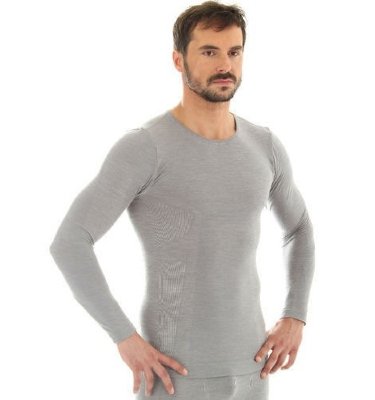 Терморубашка Brubeck Comfort Wool мужская серый