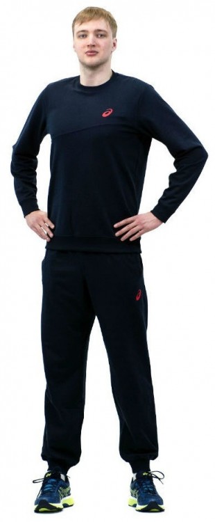 Костюм спортивный Asics Sweater Suit мужской тёмно-синий
