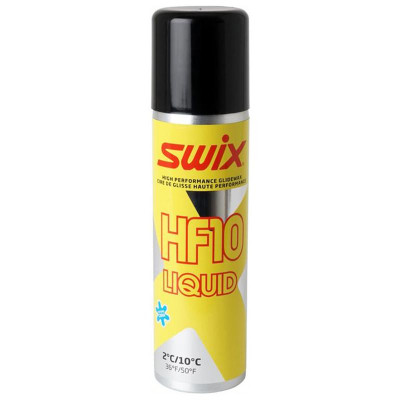 Жидкая мазь скольжения SWIX HF10XLiq, (+10+2 С), Yellow, 125 ml