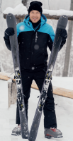 Мужской теплый зимний костюм Nordski Mount Blue-black