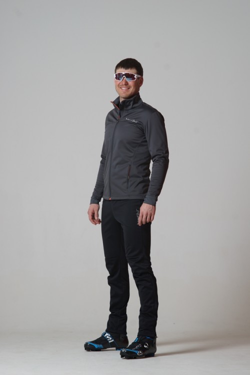 Разминочный лыжный костюм Nordski Motion graphite-black