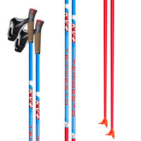 Палки лыжные KV+ TEMPESTA, Clip Blue 90% Carbon
