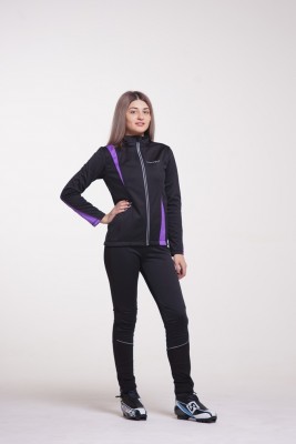 Детский лыжный костюм Nordski Active black-violet