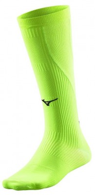 Носки беговые компрессионные Mizuno Compression sock green