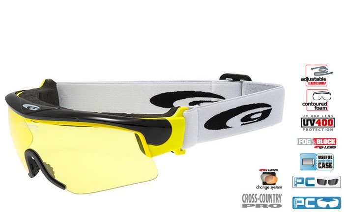 Лыжные очки-маска Goggle Provo black/yellow