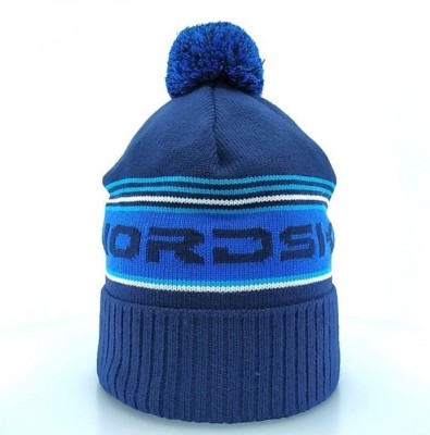 Теплая шапка Nordski Stripe dark blue