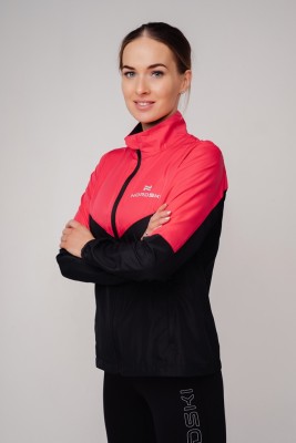 Женская куртка для бега Nordski Sport pink-black