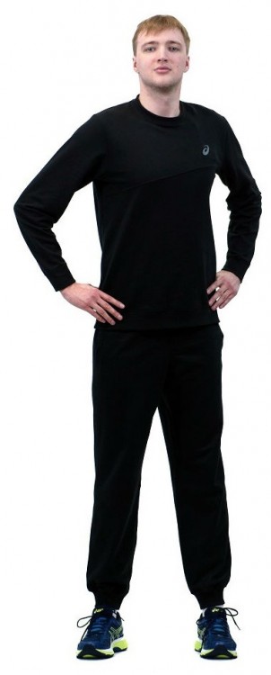 Костюм спортивный Asics Sweater Suit мужской чёрный