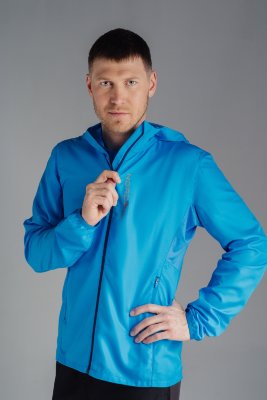 Мужская куртка для бега Nordski Run светло-синяя
