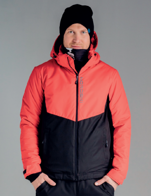 Утеплённая прогулочная лыжная куртка Nordski Montana Red-Black мужская