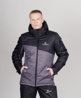 Теплая зимняя куртка Nordski Active black/grey мужская