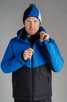 Мужская утеплённая прогулочная лыжная куртка Nordski Montana black-blue