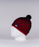 Вязаная шапка NORDSKI Wool black/red с шерстью