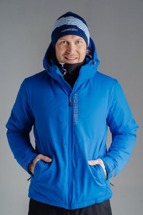 Мужская утеплённая прогулочная лыжная куртка Nordski Montana blue