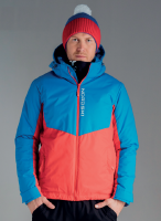 Мужская утеплённая прогулочная лыжная куртка Nordski Montana Rus blue-red
