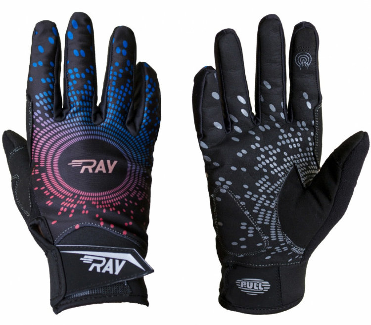 Лыжные перчатки Ray Race черный