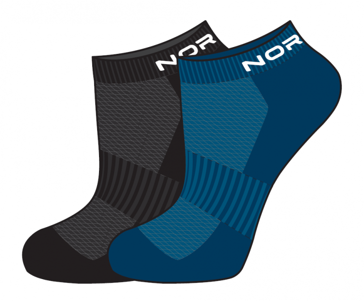Комплект спортивных носков Nordski Run black-seaport
