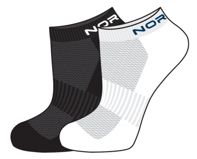 Комплект спортивных носков Nordski Run black-white