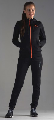 Женский спортивный костюм Nordski Zip Hood Cuffed Black-Orange
