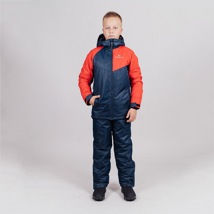 Детская теплая зимняя куртка Nordski Jr. Premium Sport Red/Dark Navy
