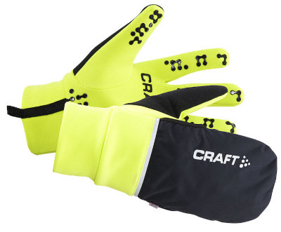 Перчатки Craft Hybrid Weather (желтый-черный)