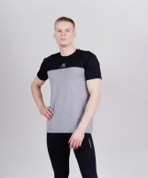 Мужская спортивная футболка Nordski Pro Energy Grey/Black