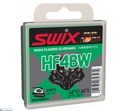 Мазь скольжения SWIX HF4BWX, (-12-32 C), black, 40 g